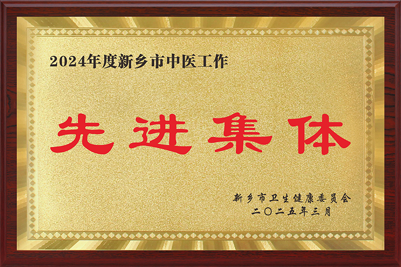 2024年度新乡市中医工作先进单位